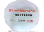 网易2009中国教育年度大选十佳就业竞争力机构