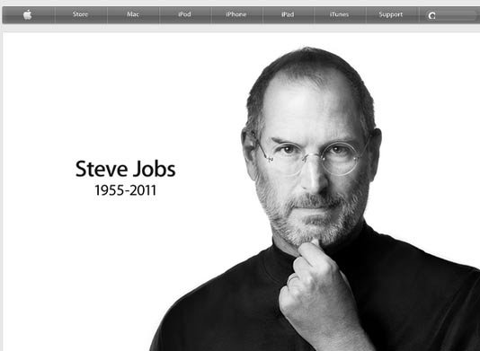 苹果联合创始人、董事会主席乔布斯逝世