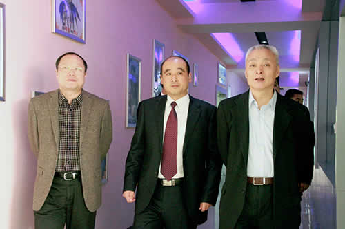 毕会长对我校影视动漫基地高度赞扬