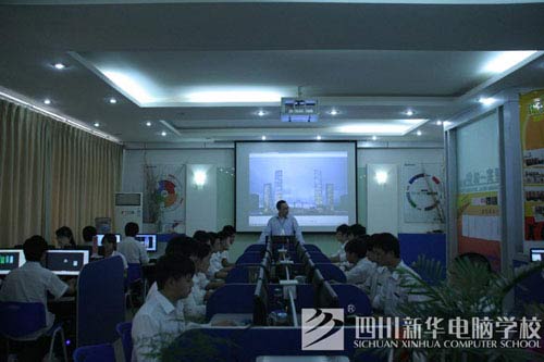 建筑表现专业学生上课实况