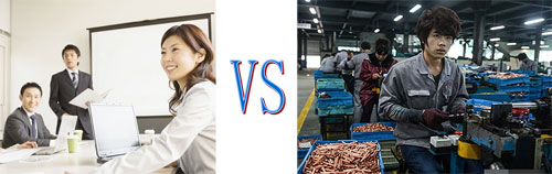 白领VS农民工
