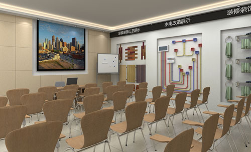 建筑装饰项目实训室正在升级中