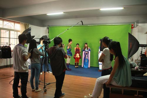 动漫游戏&ldquo;仙剑四&rdquo;拍摄现场