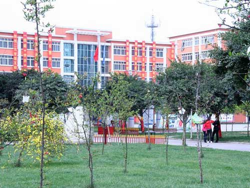 四川新华电脑学院校园环境优雅