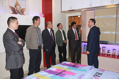 领导们参观我校环境艺术实训样板间