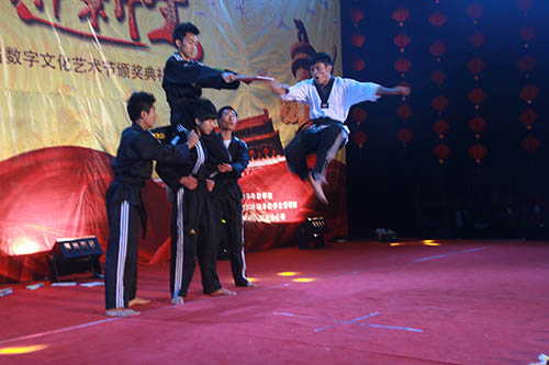 武术表演，惊心动魄