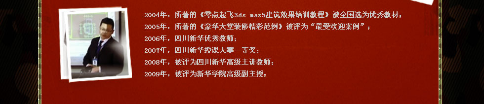 四川新华电脑学院金牌讲师王宏