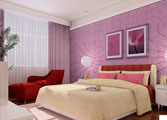 温馨卧室效果图